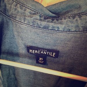 J Crew Mercantile Chambray Shirt Dress